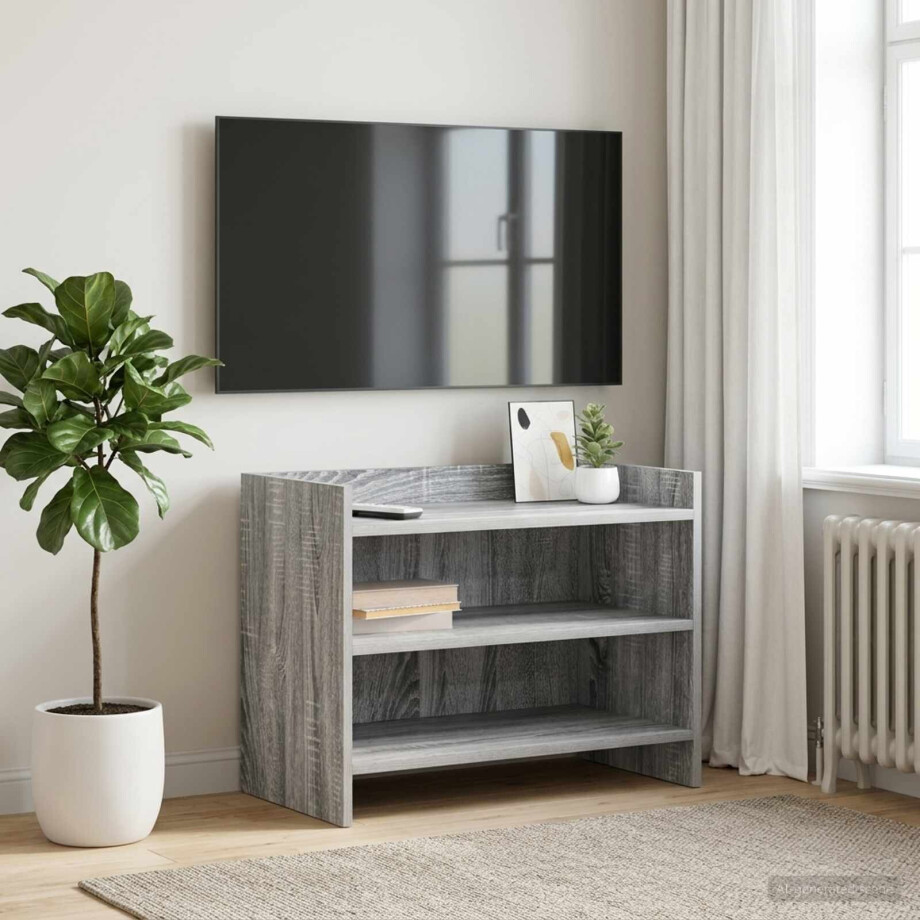 vidaXL TV-kast 60 x 33 x 47 cm Grijs Sonoma Bewerkt hout afbeelding 1