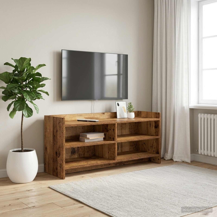 vidaXL TV-kast 100 x 33 x 47 cm Oud hout Bewerkt hout vidaXL TV-kast 100 x 33 x 47 cm Oud hout Bewerkt hout afbeelding 1