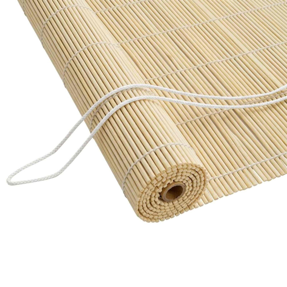 vidaXL Rolgordijn Naturel 160 x 220 cm Bamboe afbeelding 1