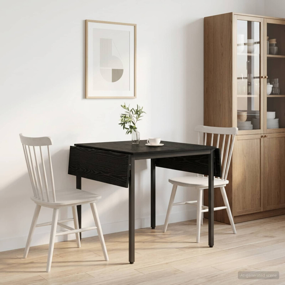 vidaXL Uitschuifbare eettafel 120 x 81,5 x 75 cm Bewerkt hout afbeelding 1
