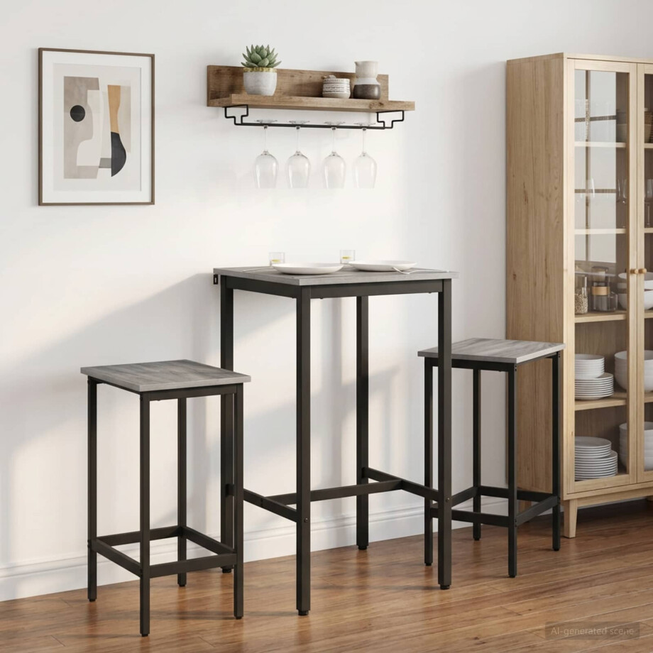 vidaXL Bartafel 52 x 52 x 110 cm Bewerkt hout Grijs Sonoma Rechthoekig vidaXL Bartafel 52 x 52 x 110 cm Bewerkt hout Grijs Sonoma Rechthoekig afbeelding 1