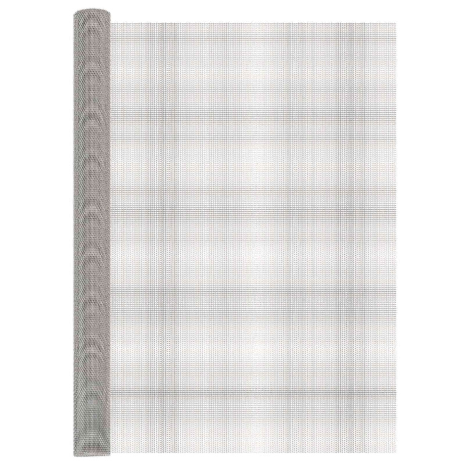vidaXL Gaas Scherm 120 x 200 cm 8 Mesh RVS 201 Zilverkleurig afbeelding 1
