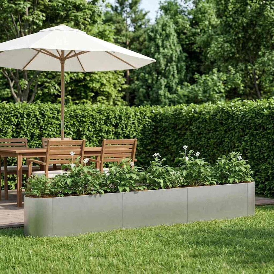 vidaXL Verhoogd Tuinbed Roestvrij staal 280 x 40 x 40 cm vidaXL Verhoogd Tuinbed Roestvrij staal 280 x 40 x 40 cm afbeelding 1