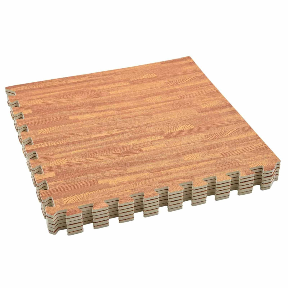 vidaXL Zwembad Grondmat 6 st Hout 4,32 ㎡ EVA Schuim afbeelding 1