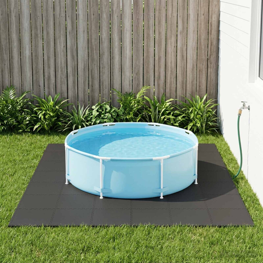 vidaXL Zwembad Grondmat 40 pcs Zwart 14,4 m² EVA Schuim vidaXL Zwembad Grondmat 40 pcs Zwart 14,4 m² EVA Schuim afbeelding 1