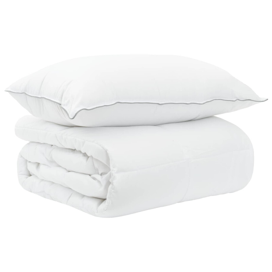 vidaXL Dekbed en Hoofdkussen Set 2 st 135 x 200 cm Zomer 1200 g/stuk vidaXL Dekbed en Hoofdkussen Set 2 st 135 x 200 cm Zomer 1200 g/stuk afbeelding 1