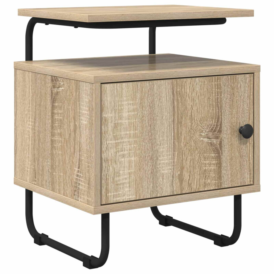 vidaXL Nachtkastje Sonoma Eiken 40 x 36,5 x 50 cm Bewerkt hout vidaXL Nachtkastje Sonoma Eiken 40 x 36,5 x 50 cm Bewerkt hout afbeelding 1