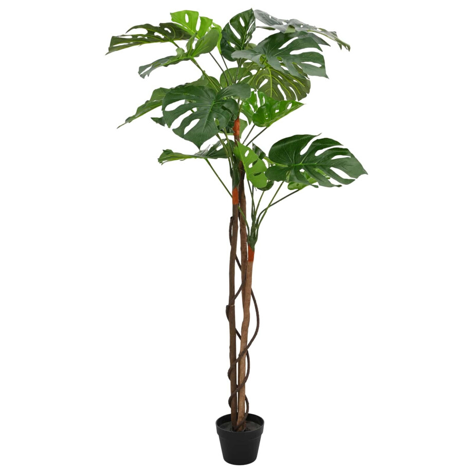 vidaXL Kunstmatige Monstera Plant Groen 94 x 18 x 170 cm Stof en Hout vidaXL Kunstmatige Monstera Plant Groen 94 x 18 x 170 cm Stof en Hout afbeelding 1