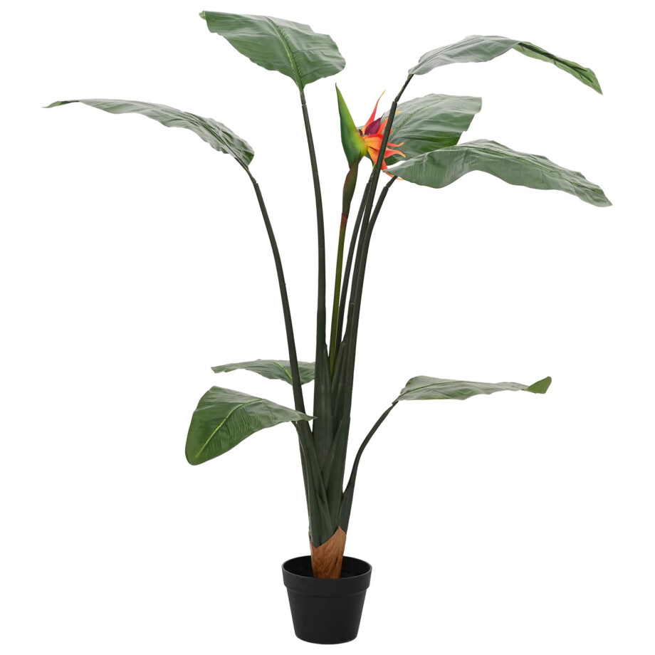 vidaXL Kunst Strelitzia Plant Groen 70 x 18 x 155 cm Stof en PE afbeelding 1