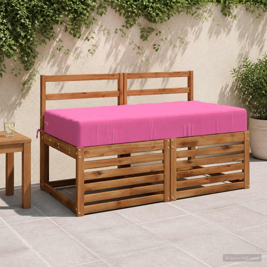 vidaXL Zitkussen SOEST 100% Polyester Roze 120 x 80 x 15 cm afbeelding 1