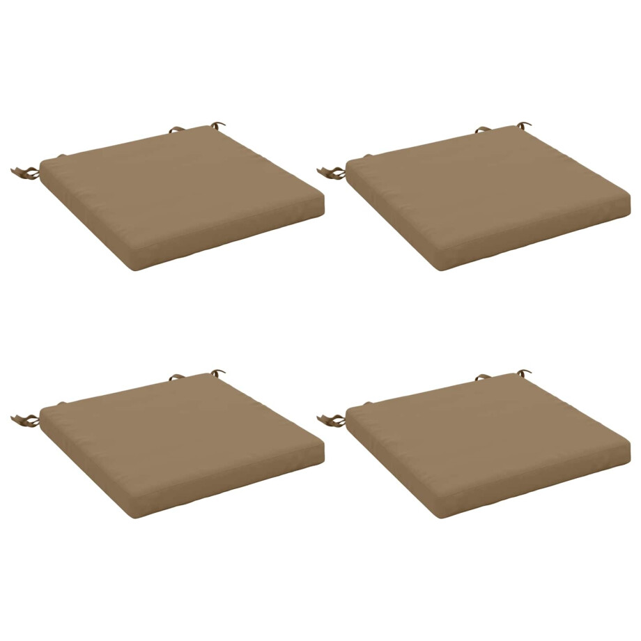 vidaXL 4-Piece Zitkussens SOEST 4 st 100% Polyester Taupe vidaXL 4-Piece Zitkussens SOEST 4 st 100% Polyester Taupe afbeelding 1