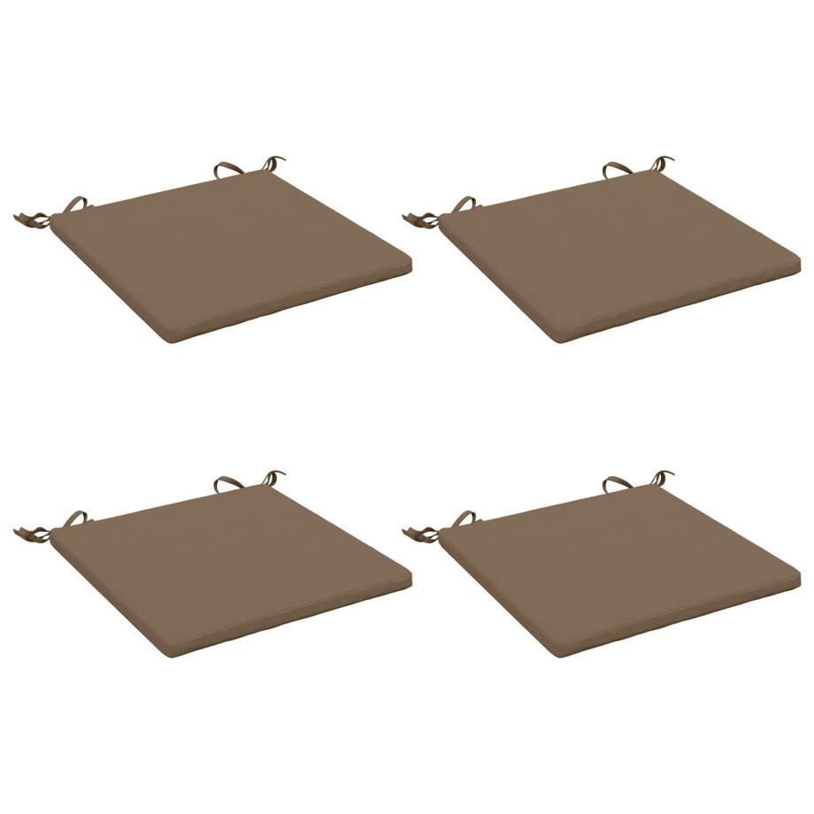 vidaXL 4-Piece Zitkussens SOEST 4 st 100% Polyester Taupe vidaXL 4-Piece Zitkussens SOEST 4 st 100% Polyester Taupe afbeelding 1
