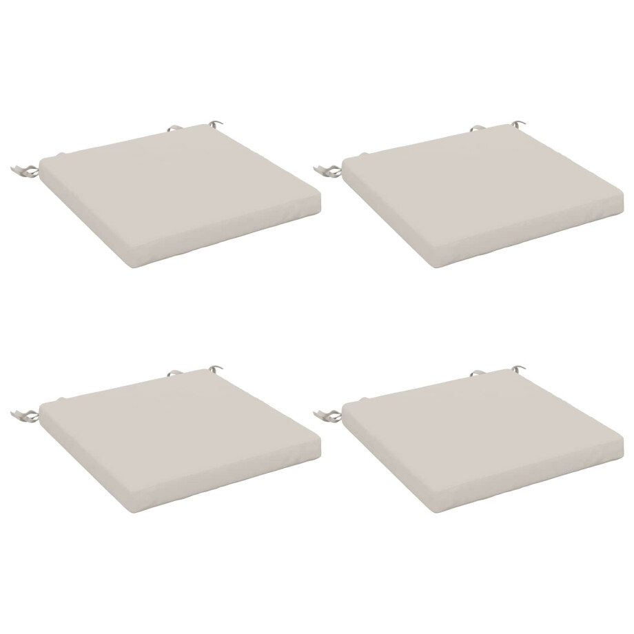 vidaXL 4-Piece Zitkussens SOEST 4 st 100% Polyester Wit 45 x 45 x 5 cm vidaXL 4-Piece Zitkussens SOEST 4 st 100% Polyester Wit 45 x 45 x 5 cm afbeelding 1