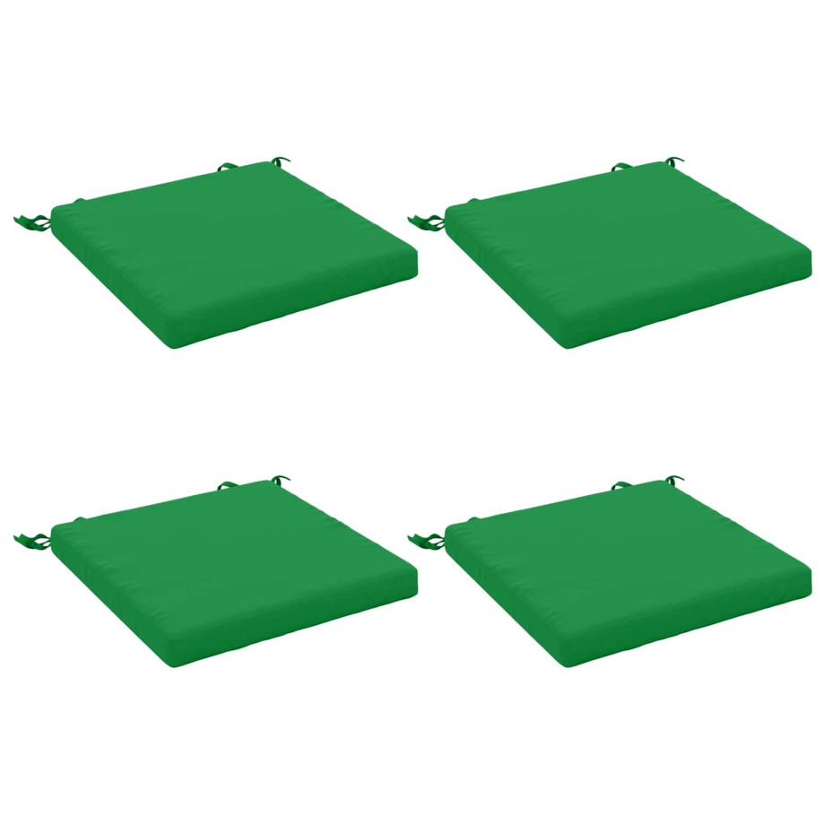 vidaXL 4-Piece Zitkussens SOEST 4 st 100% Polyester Groen afbeelding 1