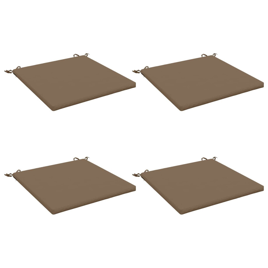 vidaXL 4-Piece Zitkussens SOEST 4 st 100% Polyester Taupe vidaXL 4-Piece Zitkussens SOEST 4 st 100% Polyester Taupe afbeelding 1