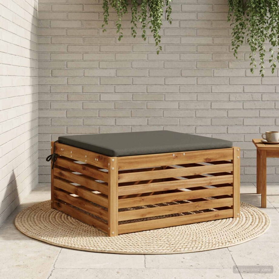 vidaXL 1-Piece Zitkussen SOEST 100% Polyester Antraciet 70 x 70 x 3 cm vidaXL 1-Piece Zitkussen SOEST 100% Polyester Antraciet 70 x 70 x 3 cm afbeelding 1