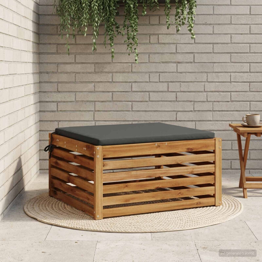 vidaXL 1-Piece Zitkussen SOEST 100% Polyester Antraciet 80 x 80 x 3 cm vidaXL 1-Piece Zitkussen SOEST 100% Polyester Antraciet 80 x 80 x 3 cm afbeelding 1