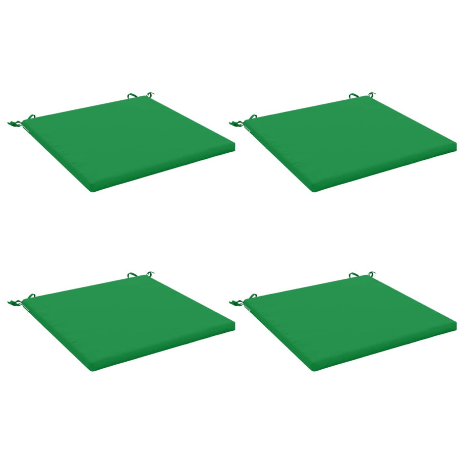 vidaXL 4-Piece Zitkussens SOEST 4 st 100% Polyester Groen afbeelding 1