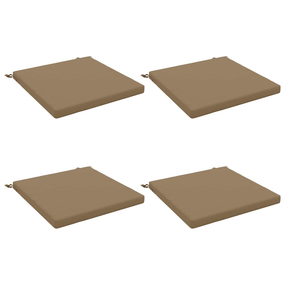 vidaXL 4-Piece Zitkussens SOEST 4 st 100% Polyester Taupe vidaXL 4-Piece Zitkussens SOEST 4 st 100% Polyester Taupe afbeelding 1