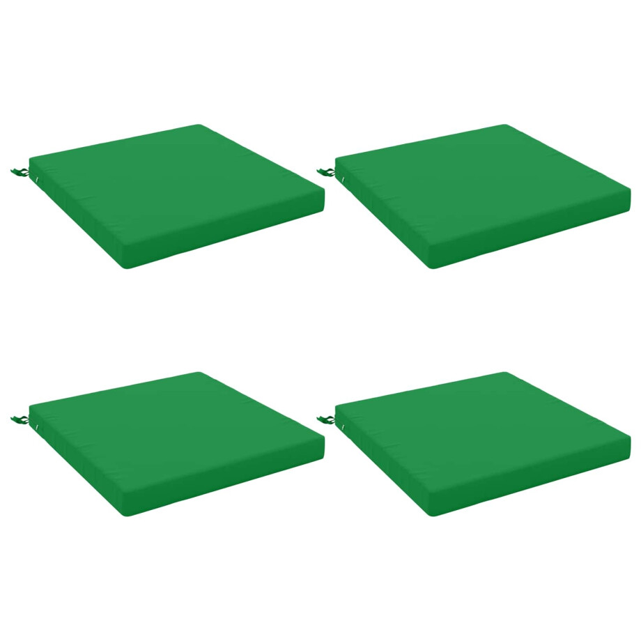 vidaXL 4-Piece Zitkussens SOEST 4 st 100% Polyester Groen afbeelding 1