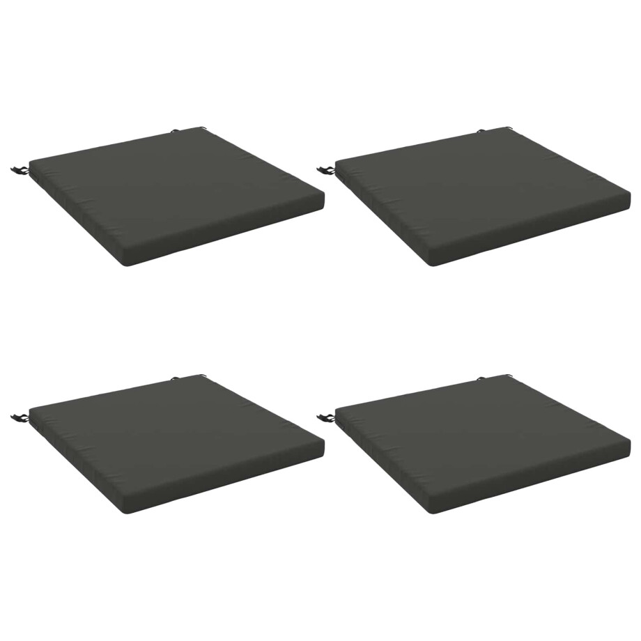 vidaXL 4-Piece Zitkussens SOEST 4 st 100% Polyester Antraciet vidaXL 4-Piece Zitkussens SOEST 4 st 100% Polyester Antraciet afbeelding 1