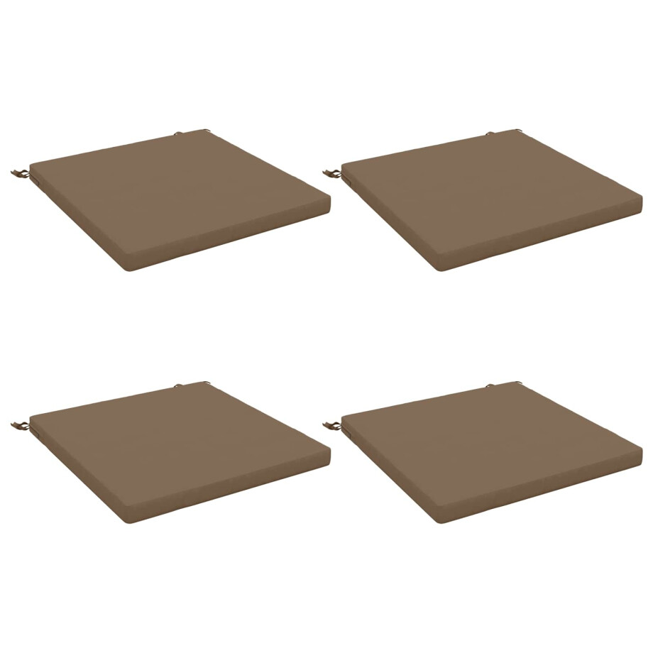 vidaXL 4-Piece Zitkussens SOEST 4 st 100% Polyester Taupe vidaXL 4-Piece Zitkussens SOEST 4 st 100% Polyester Taupe afbeelding 1