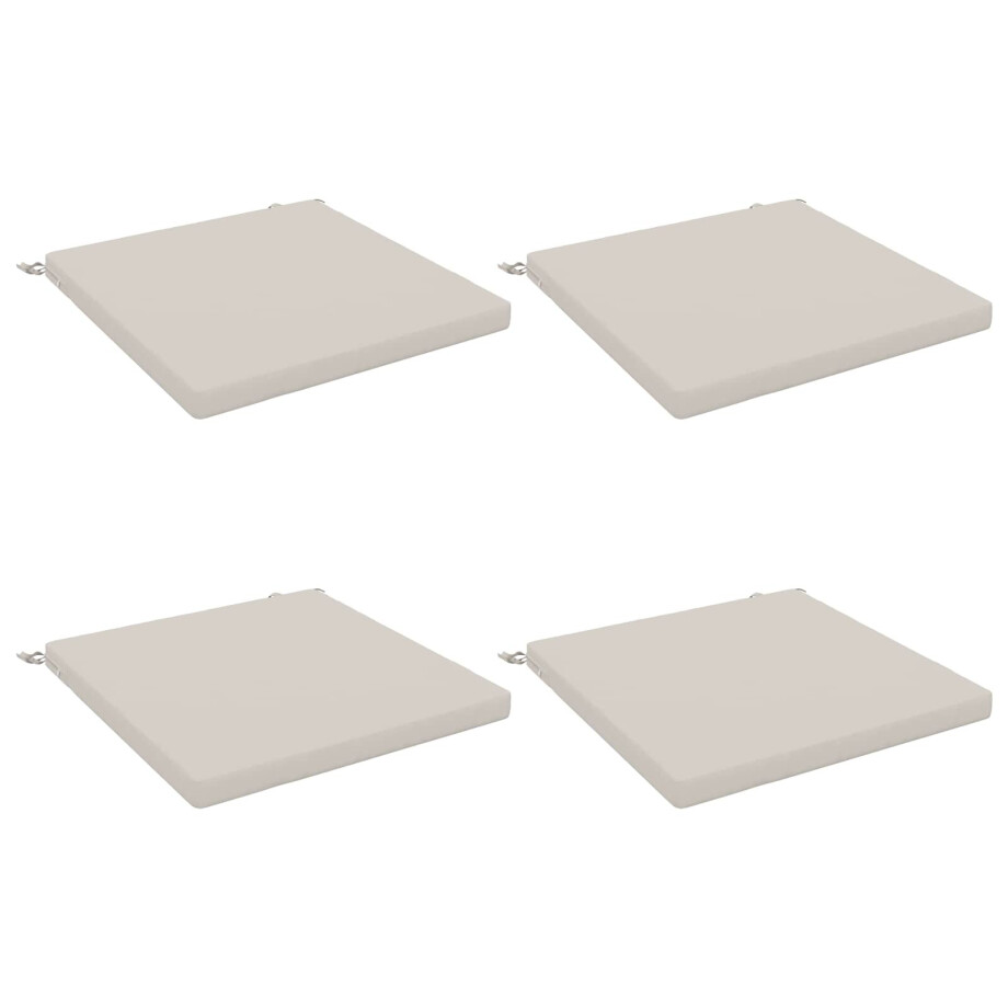 vidaXL 4-Piece Zitkussens SOEST 4 st 100% Polyester Wit 80 x 80 x 5 cm vidaXL 4-Piece Zitkussens SOEST 4 st 100% Polyester Wit 80 x 80 x 5 cm afbeelding 1