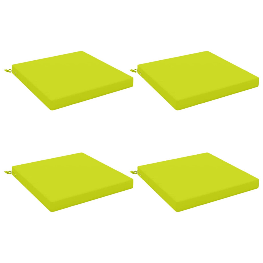 vidaXL 4-Piece Zitkussens SOEST 4 st 100% Polyester Helder groen afbeelding 1