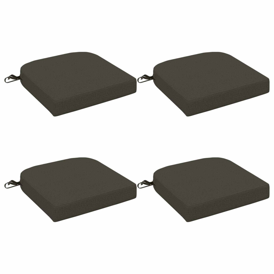 vidaXL 4-delige Zitkussens SOEST 4 pcs 100% Polyester Antraciet vidaXL 4-delige Zitkussens SOEST 4 pcs 100% Polyester Antraciet afbeelding 1