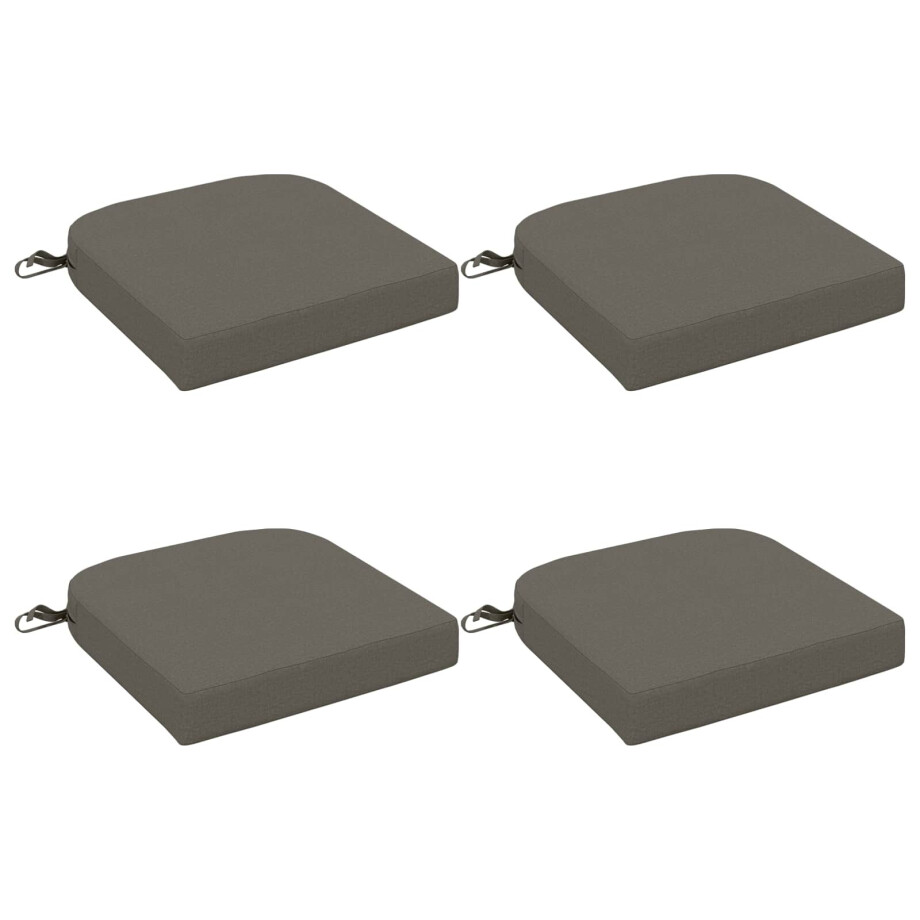 vidaXL 4-delige Zitkussens SOEST 4 pcs 100% Polyester Grijs vidaXL 4-delige Zitkussens SOEST 4 pcs 100% Polyester Grijs afbeelding 1