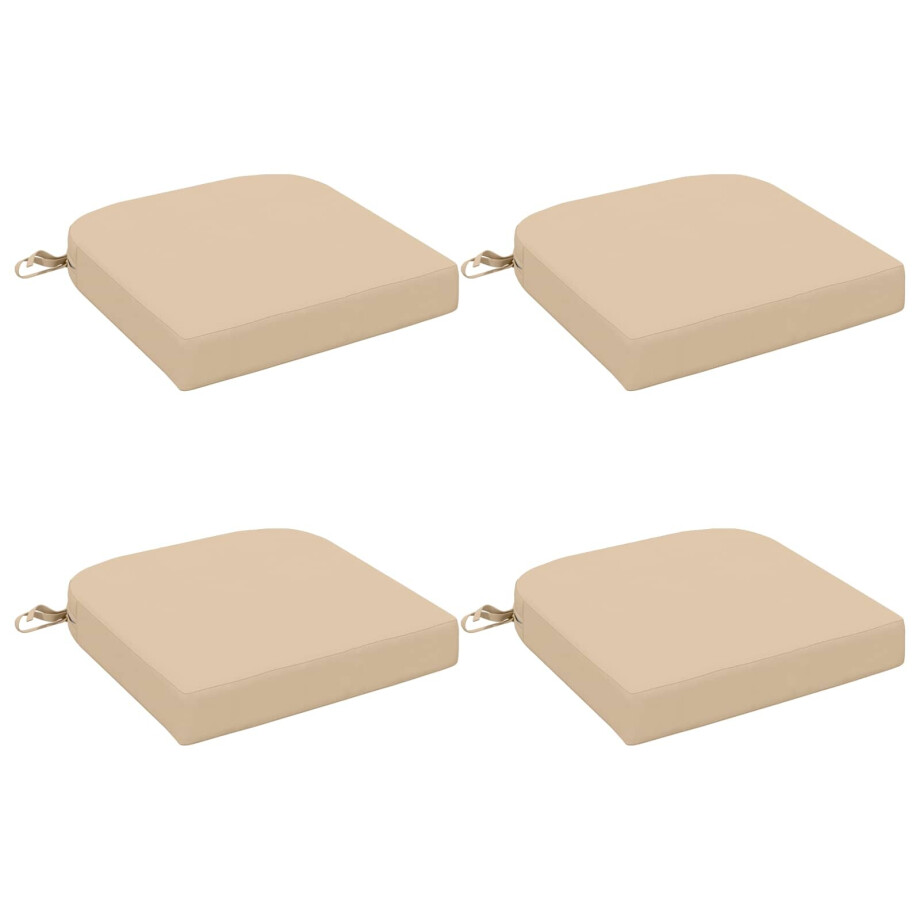 vidaXL 4-delige Zitkussens SOEST 4 pcs 100% Polyester Crèmekleurig vidaXL 4-delige Zitkussens SOEST 4 pcs 100% Polyester Crèmekleurig afbeelding 1