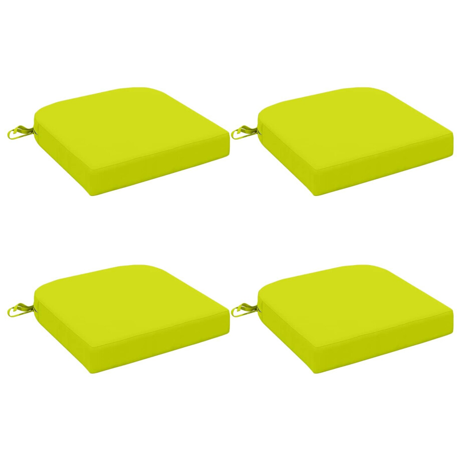 vidaXL 4-delige Zitkussens SOEST 4 pcs 100% Polyester Helder groen afbeelding 1