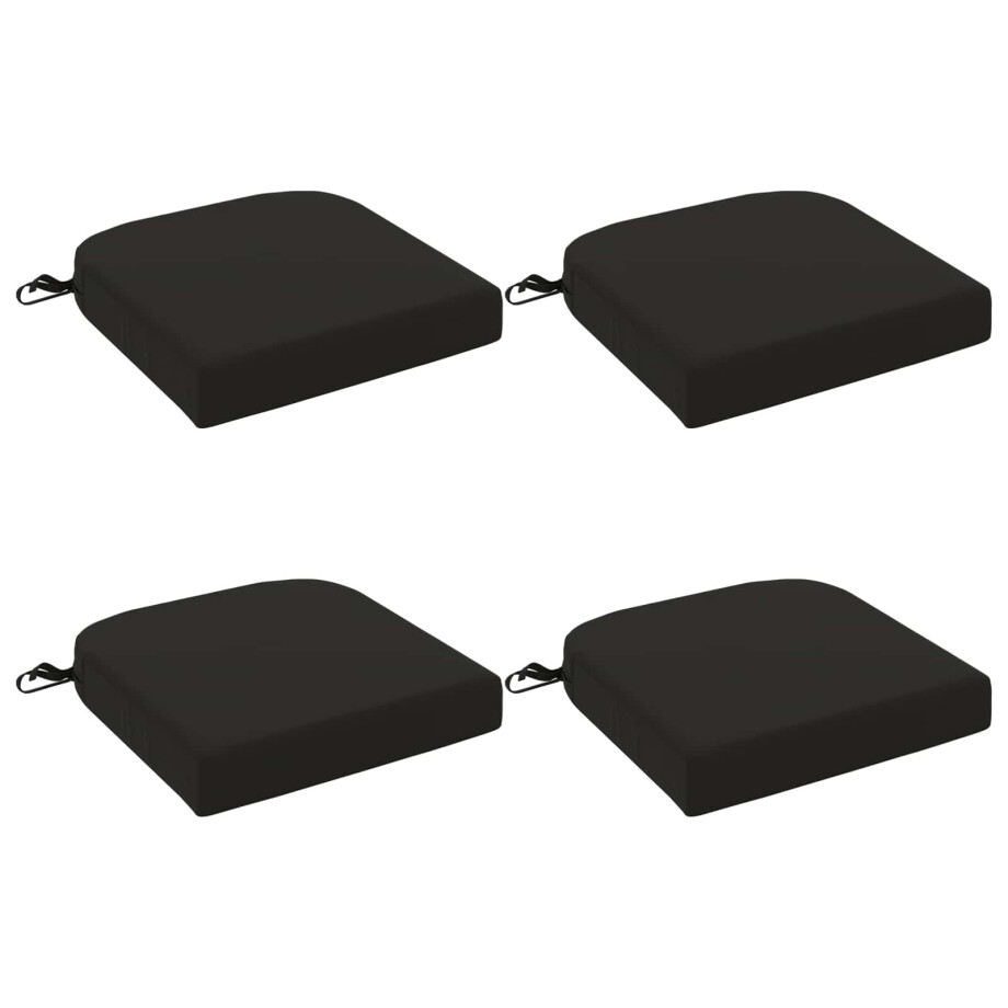vidaXL 4-delige Zitkussens SOEST 4 pcs 100% Polyester Zwart vidaXL 4-delige Zitkussens SOEST 4 pcs 100% Polyester Zwart afbeelding 1