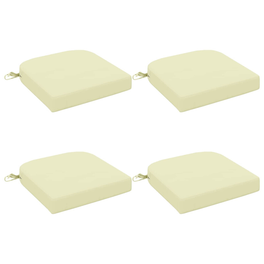 vidaXL 4-delige Zitkussens SOEST 4 pcs 100% Polyester Crèmekleurig vidaXL 4-delige Zitkussens SOEST 4 pcs 100% Polyester Crèmekleurig afbeelding 1