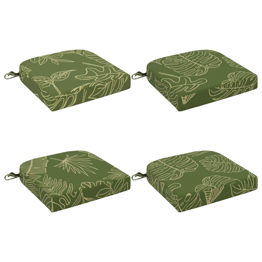 vidaXL 4-delige Zitkussens SOEST 4 pcs 100% Polyester Bladontwerp vidaXL 4-delige Zitkussens SOEST 4 pcs 100% Polyester Bladontwerp afbeelding 1