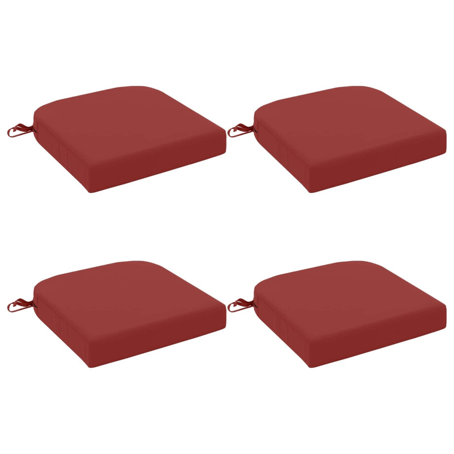 vidaXL 4-delige Zitkussens SOEST 4 pcs 100% Polyester Wijnrood vidaXL 4-delige Zitkussens SOEST 4 pcs 100% Polyester Wijnrood afbeelding 1