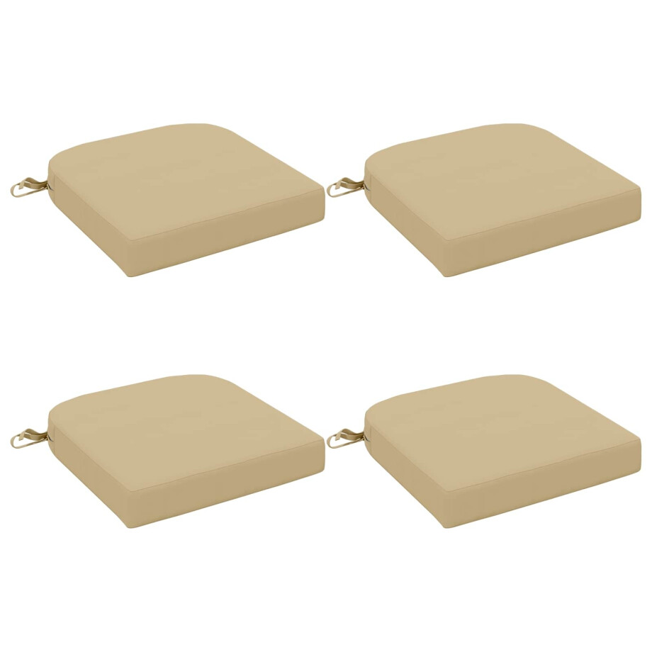 vidaXL 4-delige Zitkussens SOEST 4 pcs 100% Polyester Beige vidaXL 4-delige Zitkussens SOEST 4 pcs 100% Polyester Beige afbeelding 1