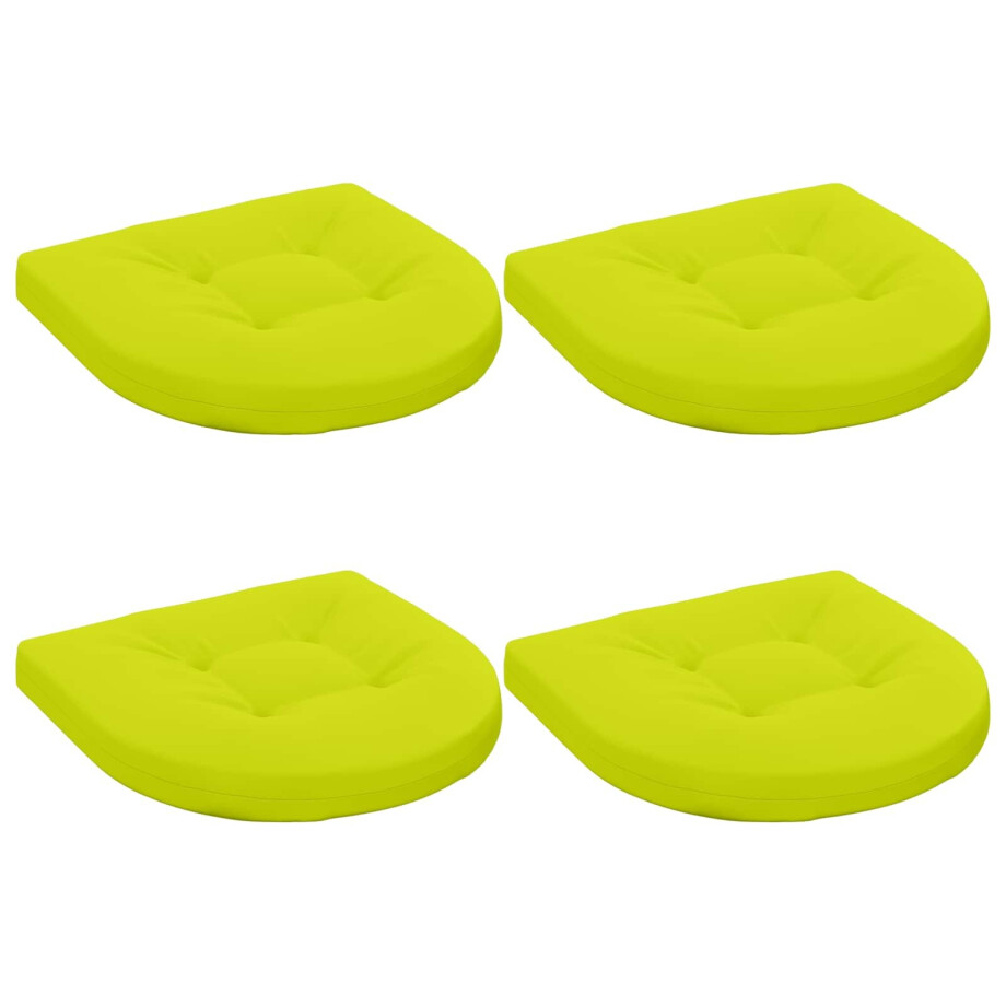 vidaXL 4-Piece Zitkussens 4 st 100% Polyester Helder groen afbeelding 1