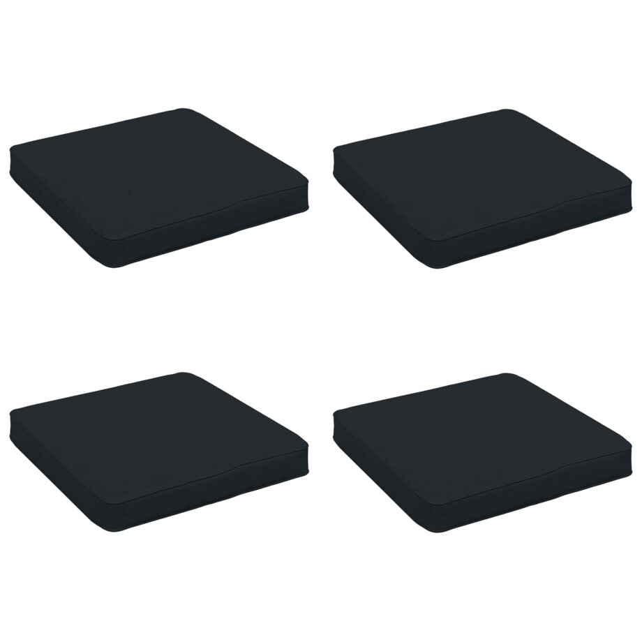 vidaXL 4-Piece Zitkussens VUGHT 4 pcs 100% Polyester Donkerblauw afbeelding 1
