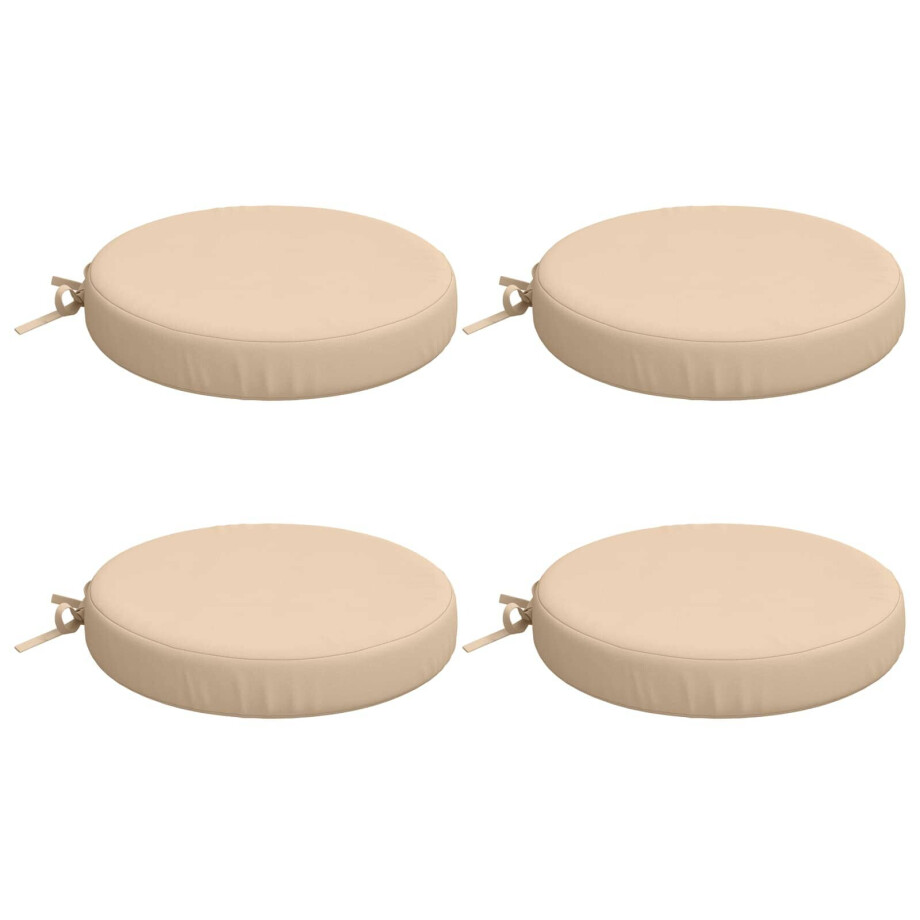 vidaXL 4-Piece Zitkussens SOEST 4 st 100% Polyester Crèmekleurig vidaXL 4-Piece Zitkussens SOEST 4 st 100% Polyester Crèmekleurig afbeelding 1