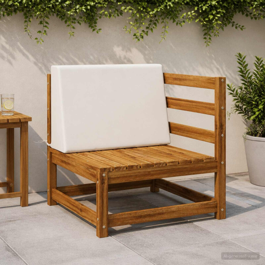 vidaXL Rugkussen SOEST 100% Polyester Wit 60 x 20 x 40 cm vidaXL Rugkussen SOEST 100% Polyester Wit 60 x 20 x 40 cm afbeelding 1