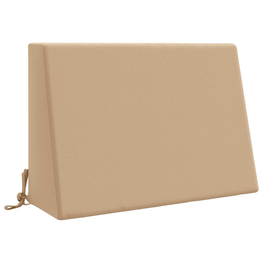 vidaXL Rugkussen SOEST 100% Polyester Zand 60 x 20 x 40 cm afbeelding 1