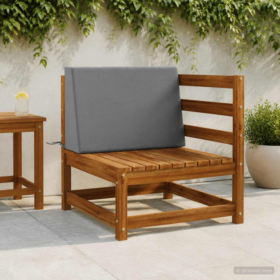 vidaXL Rugkussen SOEST 100% Polyester Grijs 60 x 20 x 40 cm vidaXL Rugkussen SOEST 100% Polyester Grijs 60 x 20 x 40 cm afbeelding 1
