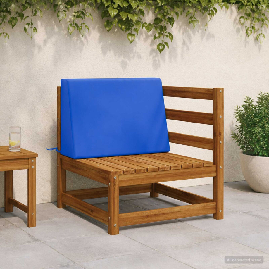 vidaXL Rugkussen SOEST 100% Polyester koningsblauw 60 x 20 x 40 cm afbeelding 1