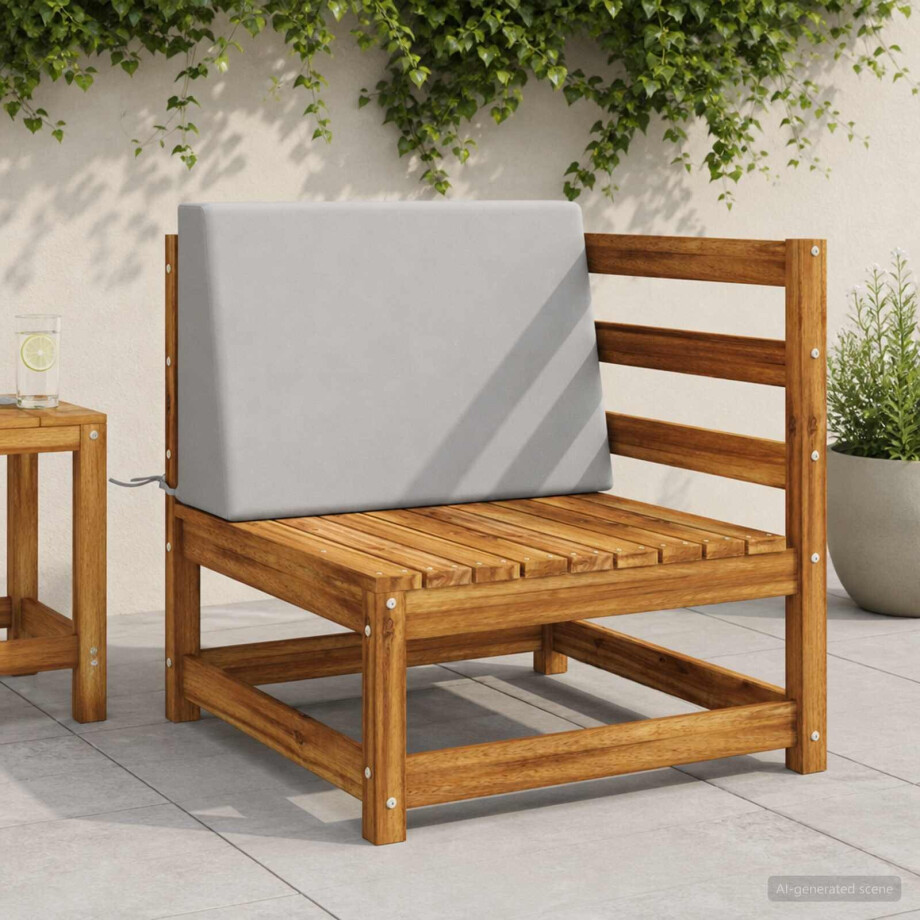 vidaXL Rugkussen SOEST 100% Polyester Grijs 60 x 20 x 40 cm vidaXL Rugkussen SOEST 100% Polyester Grijs 60 x 20 x 40 cm afbeelding 1