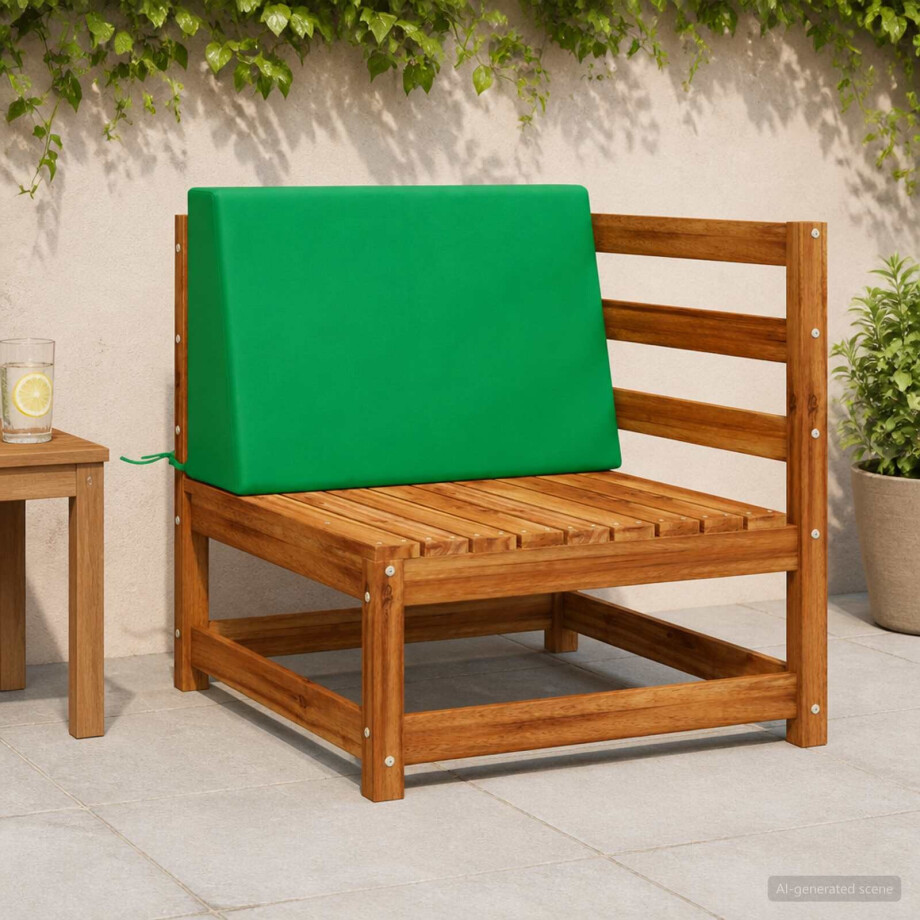 vidaXL Rugkussen SOEST 100% Polyester Groen 60 x 20 x 40 cm vidaXL Rugkussen SOEST 100% Polyester Groen 60 x 20 x 40 cm afbeelding 1