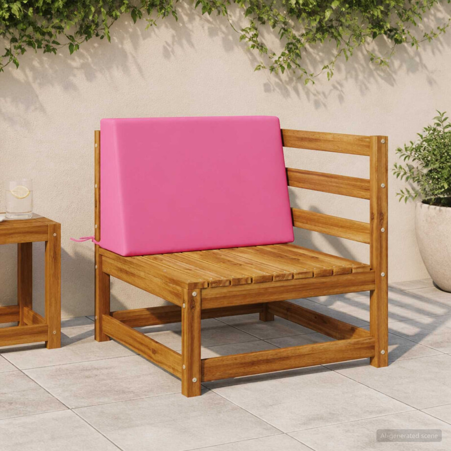 vidaXL Rugkussen SOEST 100% Polyester Roze 60 x 20 x 40 cm vidaXL Rugkussen SOEST 100% Polyester Roze 60 x 20 x 40 cm afbeelding 1