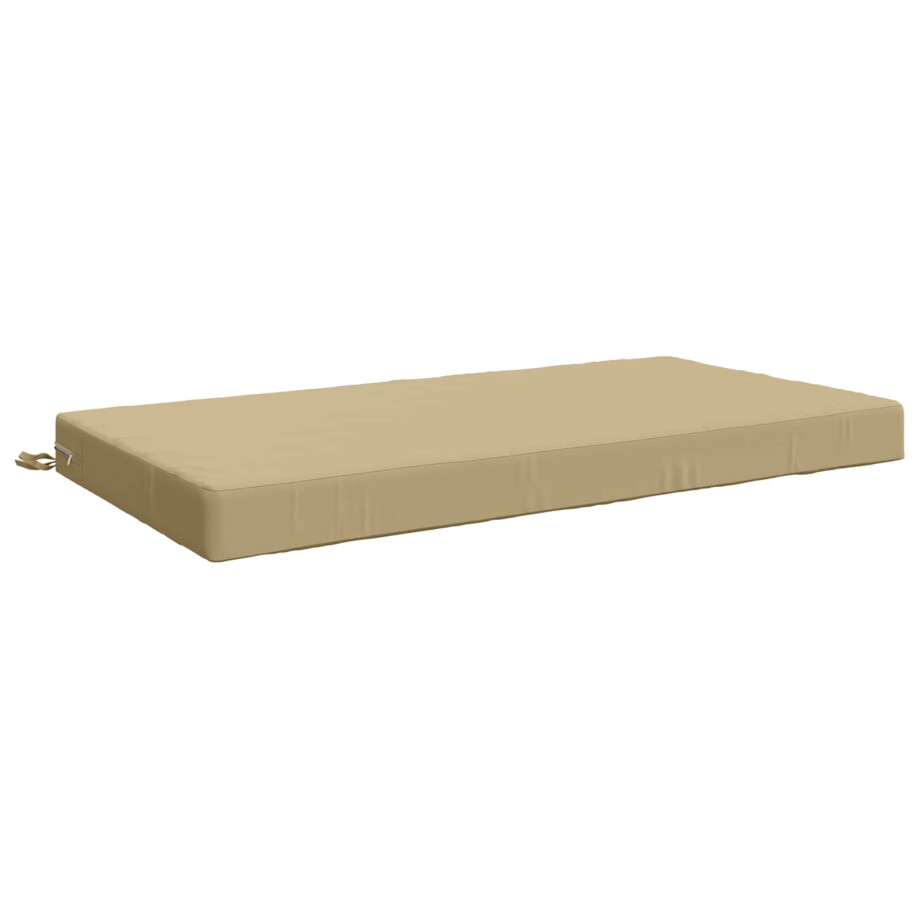 vidaXL Zitkussen SOEST 100% Polyester Beige 120 x 80 x 10 cm vidaXL Zitkussen SOEST 100% Polyester Beige 120 x 80 x 10 cm afbeelding 1