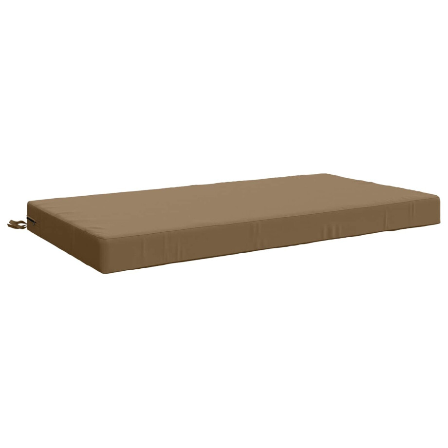 vidaXL Zitkussen SOEST 100% Polyester Taupe 120 x 80 x 10 cm vidaXL Zitkussen SOEST 100% Polyester Taupe 120 x 80 x 10 cm afbeelding 1