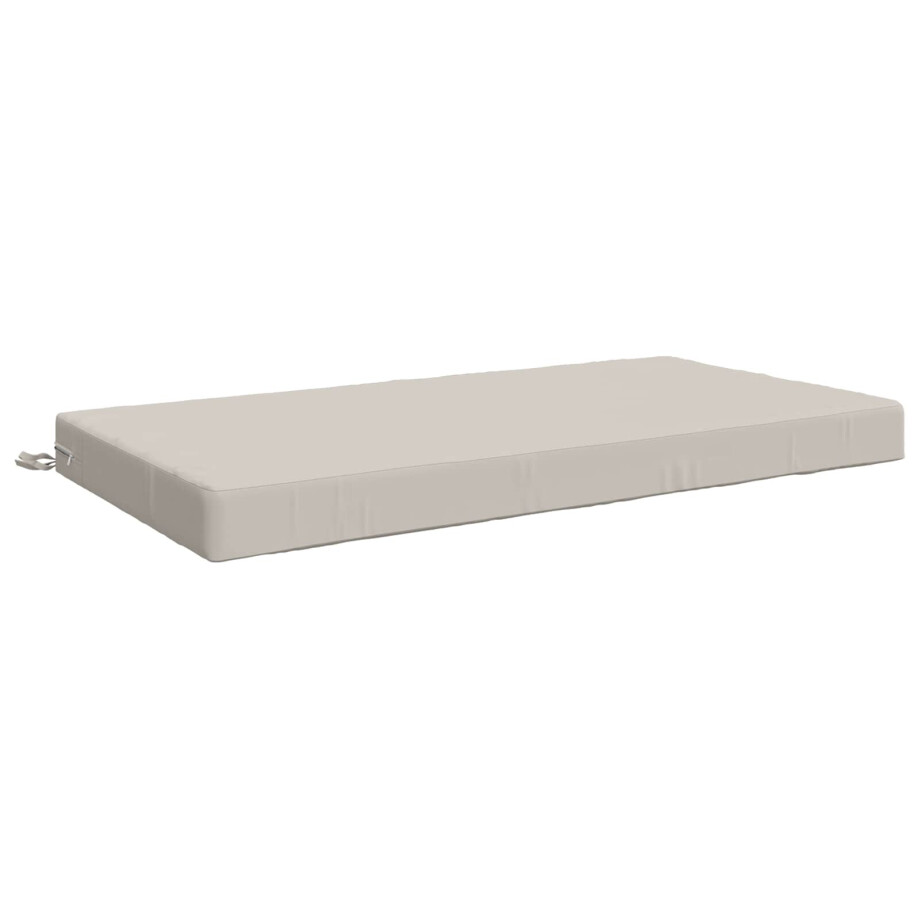 vidaXL Zitkussen SOEST 100% Polyester Wit 120 x 60 x 10 cm afbeelding 1